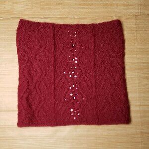 Betseyville Womens Pink Knit Infinity Scarf Jewel Detail